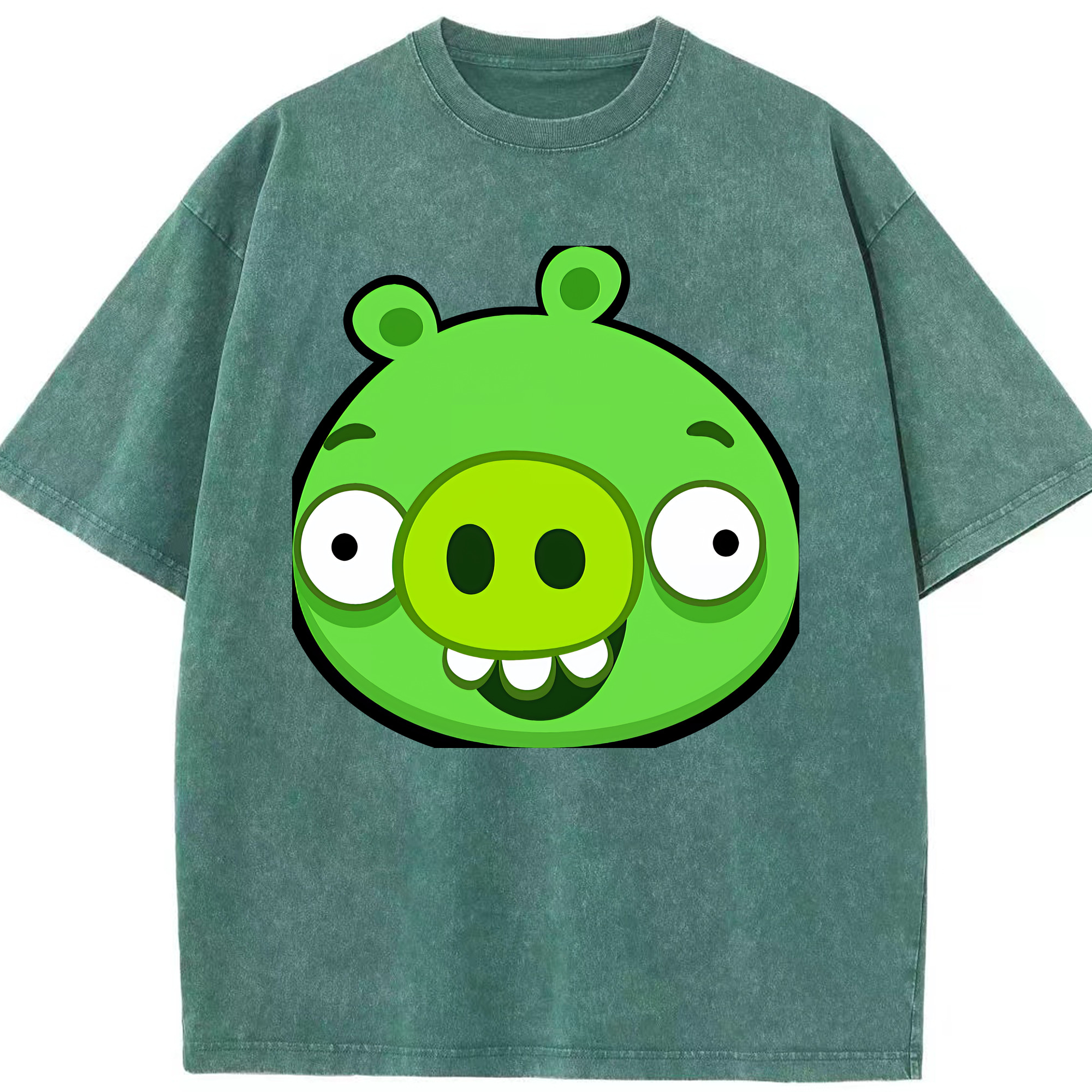 （画像用） Angry Birds アングリーバード 綿100% ヴィンテージ風 半袖Tシャツ（フロントプリント）